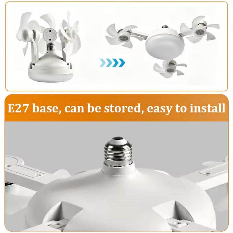 Ventilateur de Plafond LED 2 en 1 Silencieux Avec Télécommande – 3 Vitesses