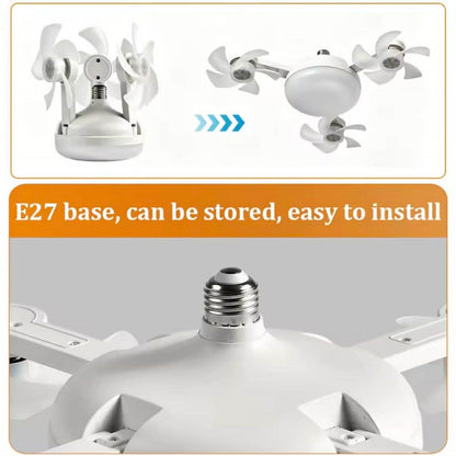 Ventilateur de Plafond LED 2 en 1 Silencieux Avec Télécommande – 3 Vitesses