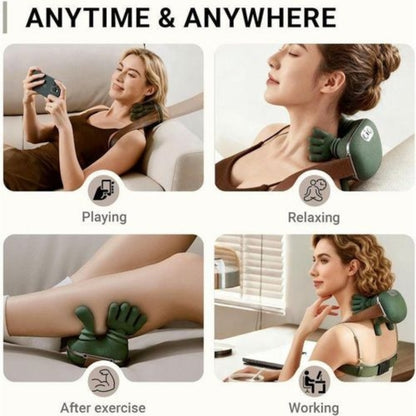 Masseur Électrique pour Cou et Épaules avec Chaleur – Rechargeable USB