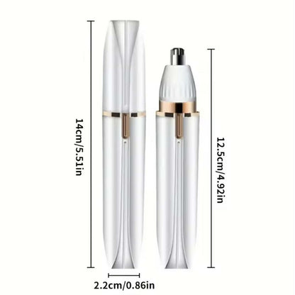 Rasoir 4 en 1 pour femme sans fil – Corps, zone intime, nez et visage