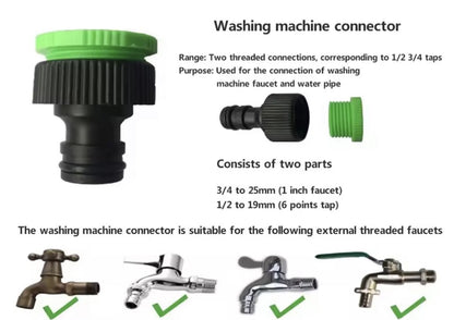 Tuyau D'Arrosage Extensible 52.5 Mètres Avec Pistolet D'arrosage Multifonction