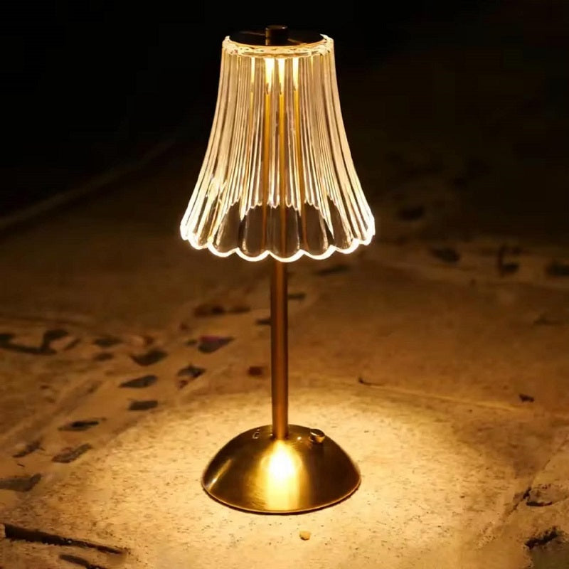 Lampe De Table Portables Sans Fil Rechargeable Avec Tactile En Acrylique