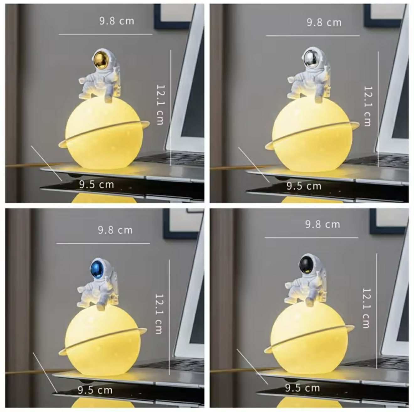 Lampe de table Portable sans Fil Motif MOON & Astronaute
