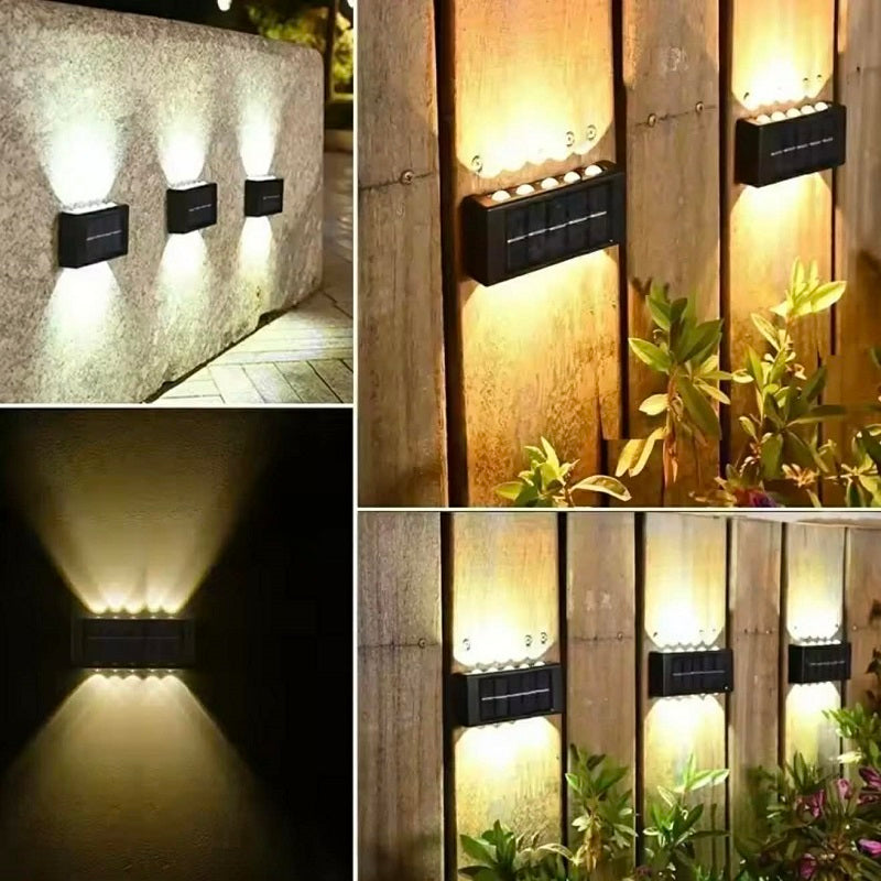 Pack de 2 Applique Murale Solaire LED Extérieure 10 LED
