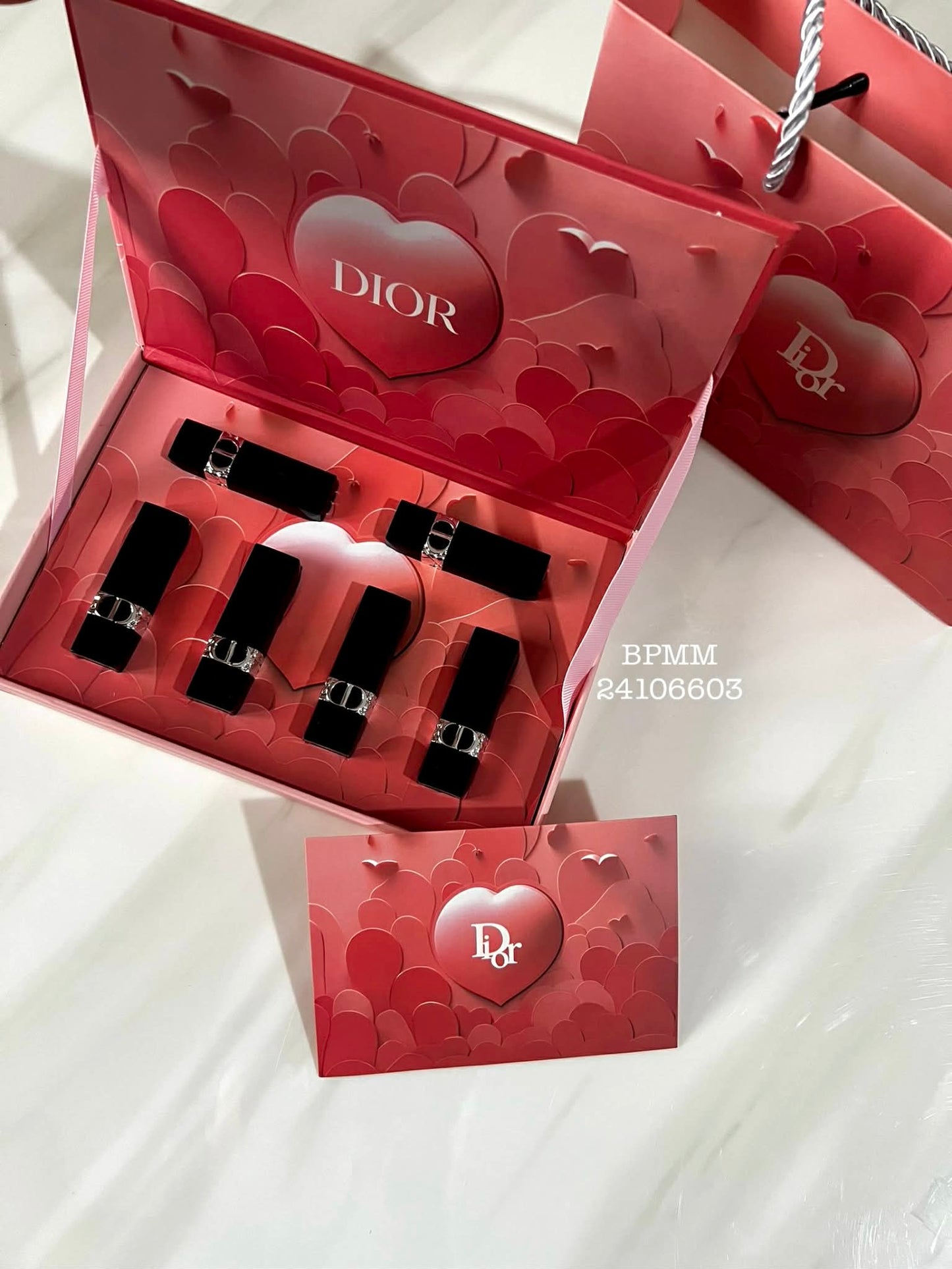 Coffret 6 Rouge à Lèvres Avec Sac Cadeaux