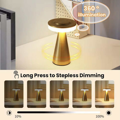 Lampe De Table Portables Sans Fil Rechargeable Avec Tactile