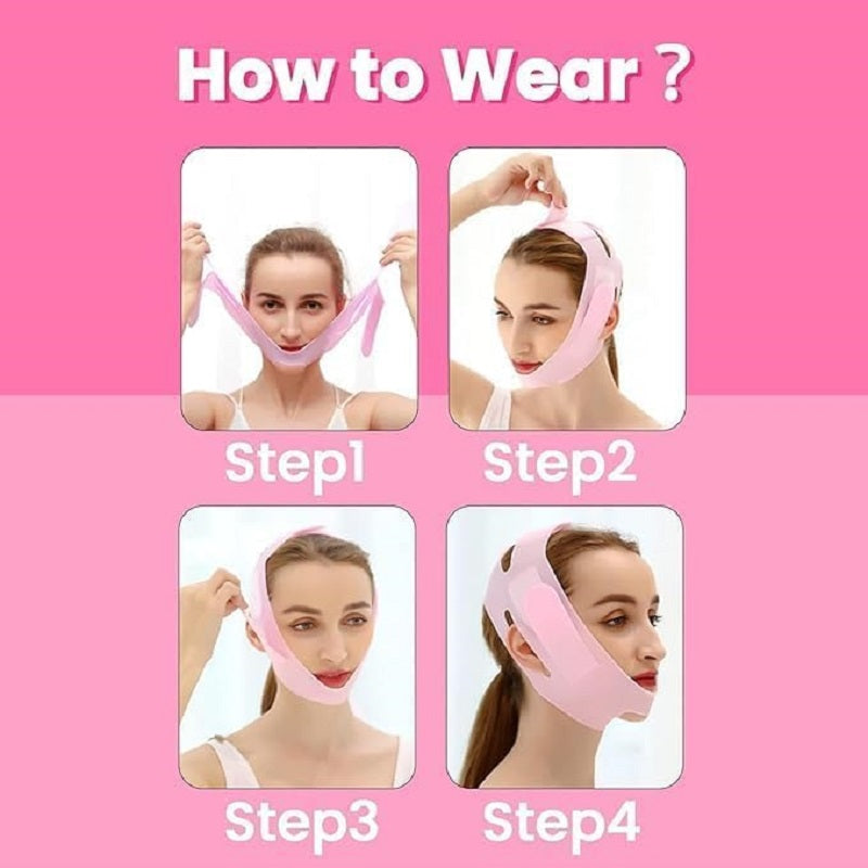 Masque facial en silicone pour lifter et lisser le menton et les joues