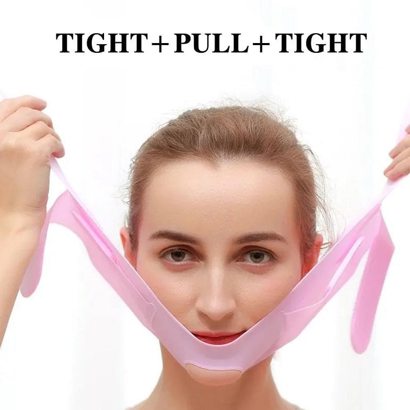 Masque facial en silicone pour lifter et lisser le menton et les joues