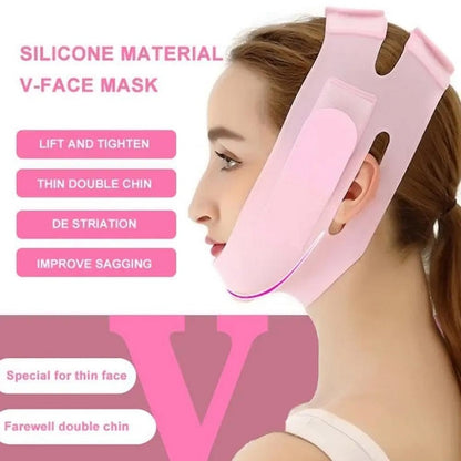 Masque facial en silicone pour lifter et lisser le menton et les joues