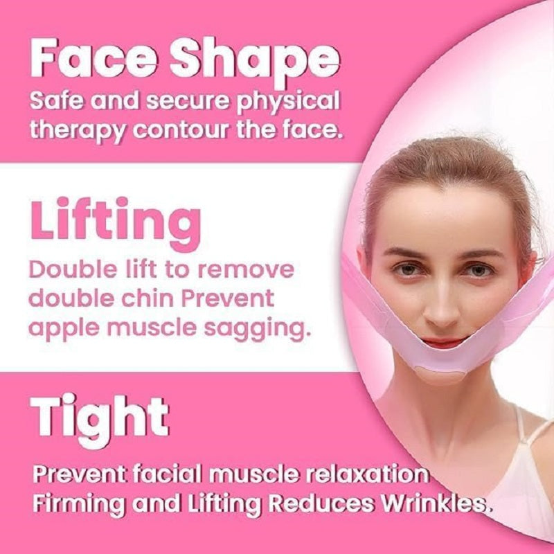 Masque facial en silicone pour lifter et lisser le menton et les joues