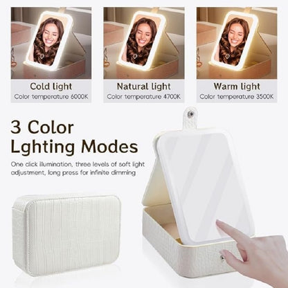 Organisateur De Maquillage Avec Miroir LED
