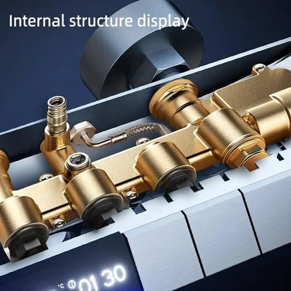 Ensemble De Douche Thermostatique  Avec Affichage LED Et Lumière