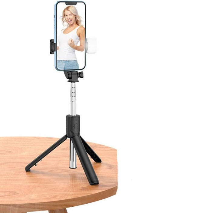 Perche À Selfie Avec Télécommande Et Trépied Avec LED Light