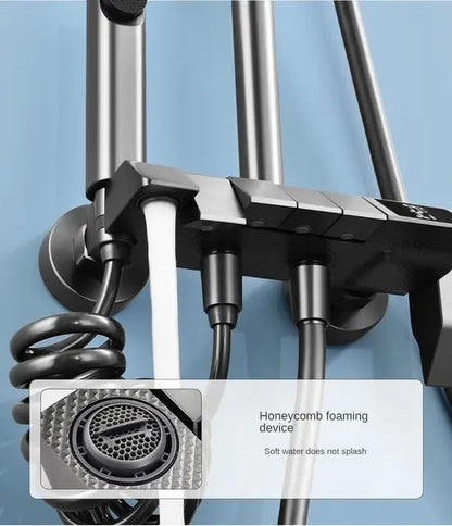 Ensemble De Douche Thermostatique  Avec Affichage LED Et Lumière