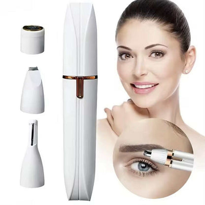 Rasoir 4 en 1 pour femme sans fil – Corps, zone intime, nez et visage