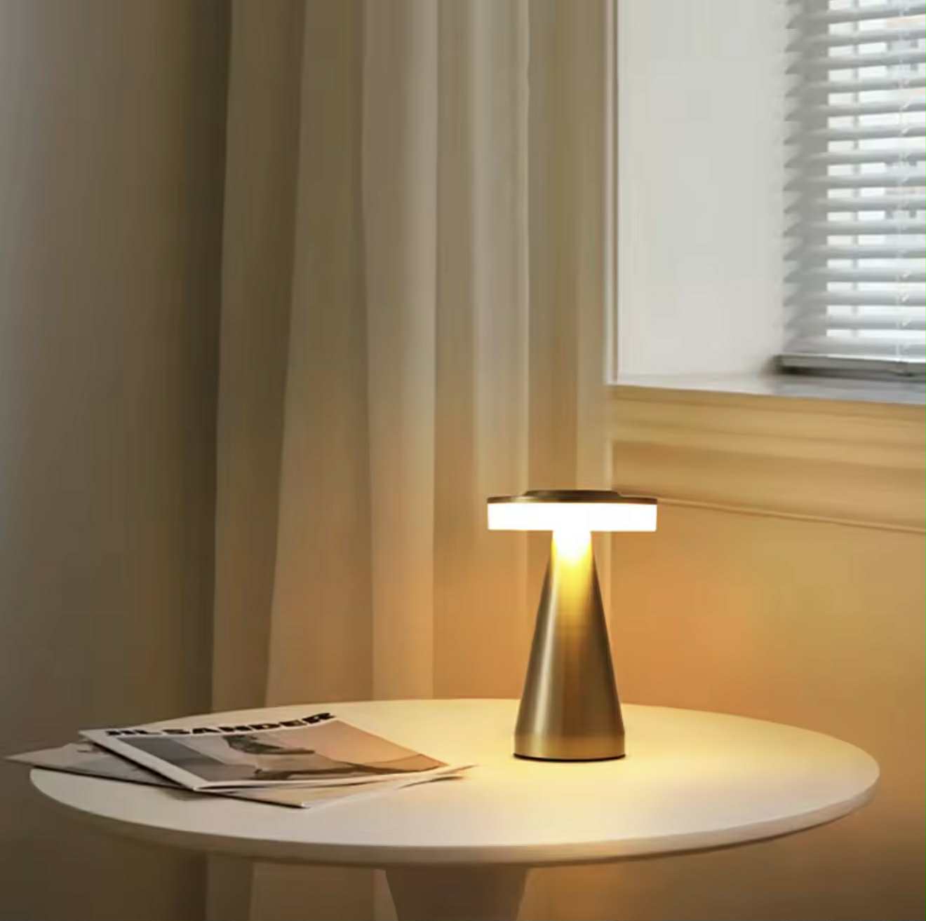 Lampe De Table Portables Sans Fil Rechargeable Avec Tactile