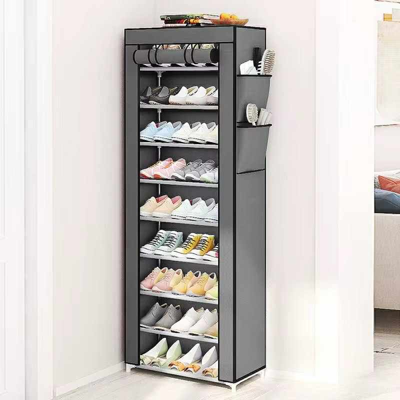 Étagère à Chaussures en Tissu à 9 Étages