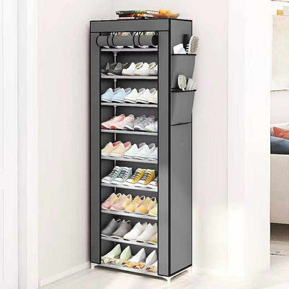 Étagère à Chaussures en Tissu à 9 Étages