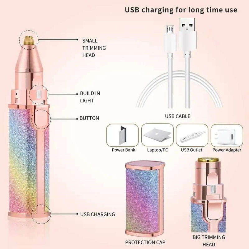 Épilateur Rechargeable 2 en 1