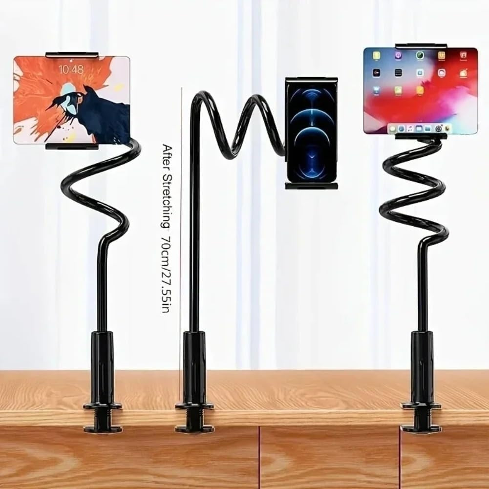 Support Universel Téléphone et Tablette à Ventouse – Bras Flexible Réglable 70 cm