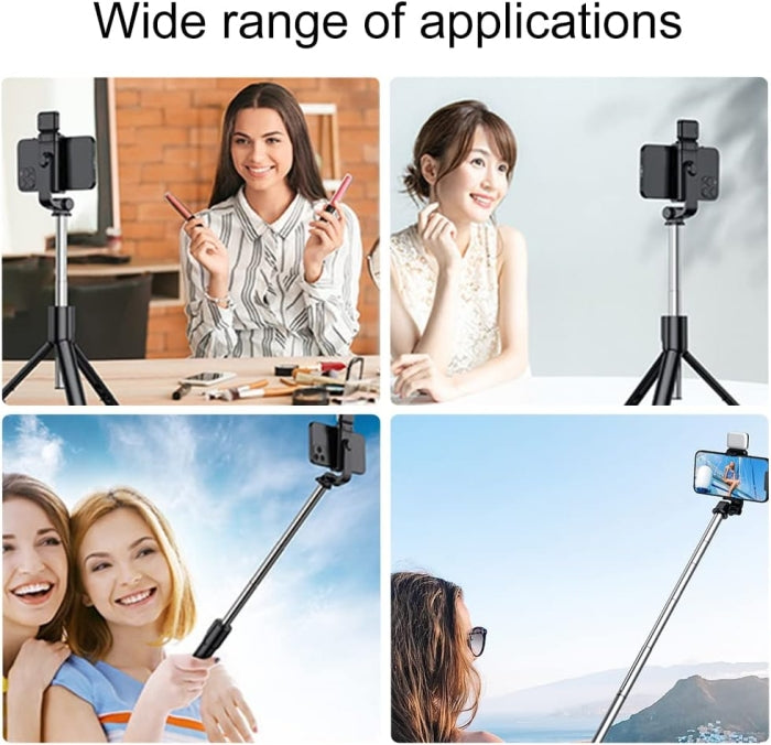 Perche À Selfie Avec Télécommande Et Trépied Avec LED Light