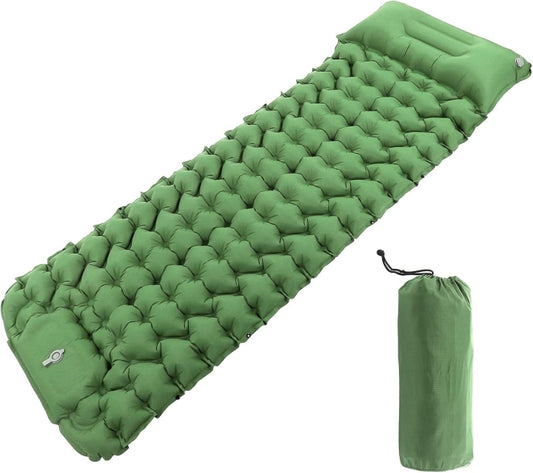 Matelas Gonflable de Camping Ultra Léger avec Oreiller