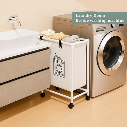 Panier à linge pliable Avec roulettes verrouillables