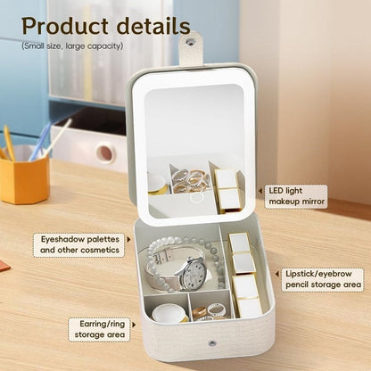 Organisateur De Maquillage Avec Miroir LED