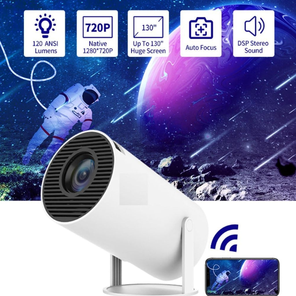 Mini Projecteur HY300 720P – Android 11, WiFi 6, Bluetooth 5.0
