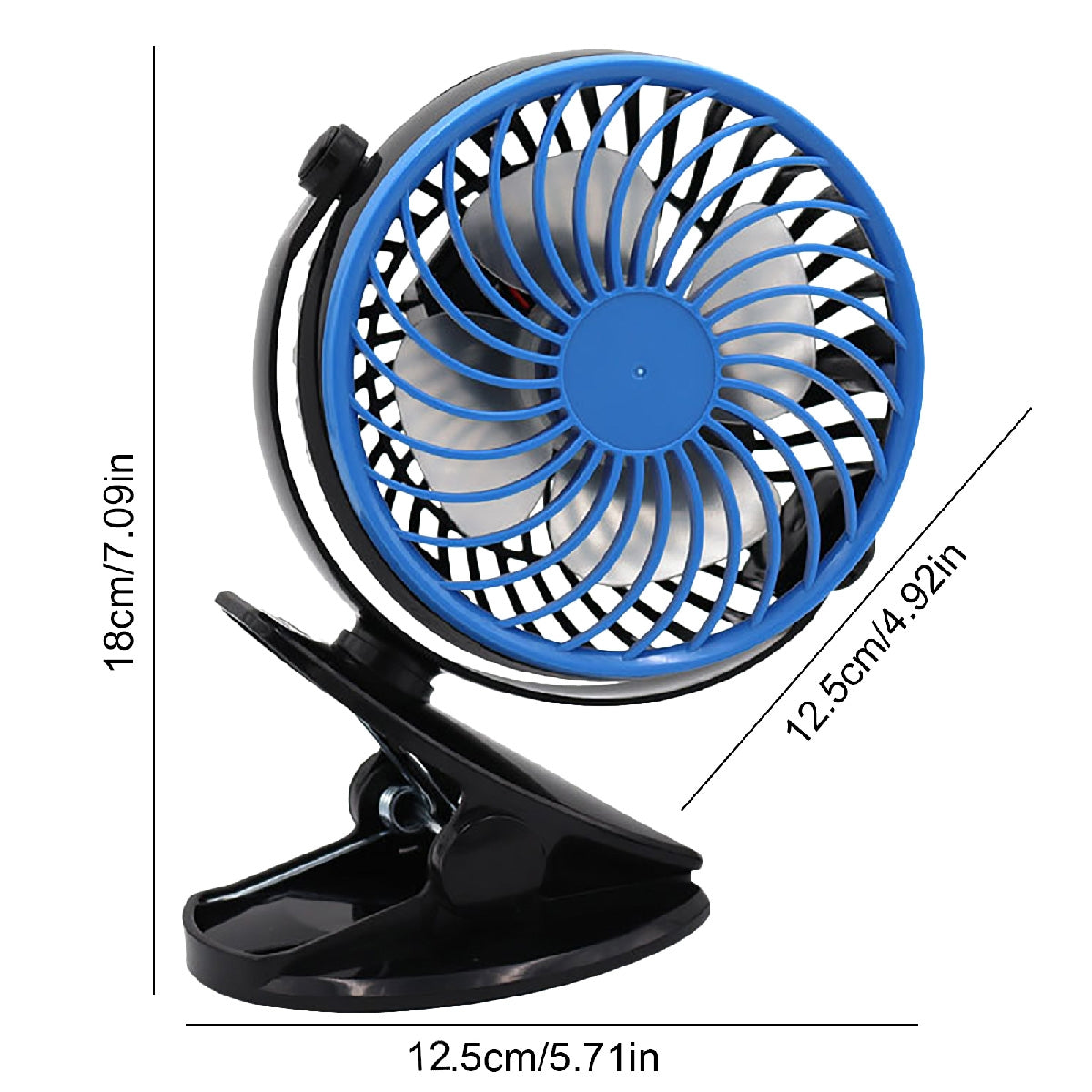 Ventilateur Sans Fils Portable Rotatif Et Rechargeable