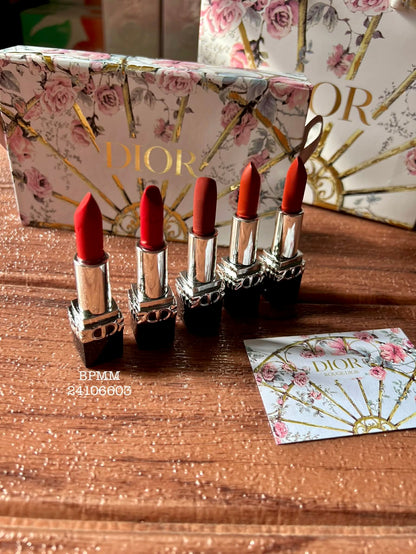 Coffret 5 Rouge à Lèvres Avec Sac Cadeaux