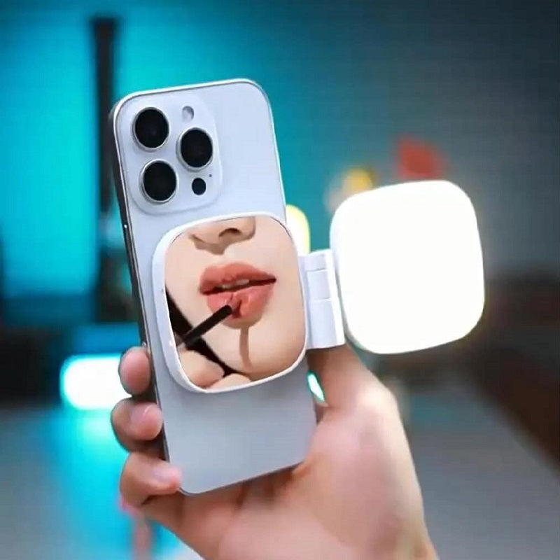 Lampe Led selfie pliable magnétique avec miroir