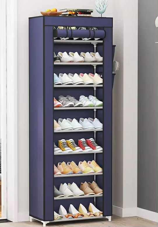 Étagère à Chaussures en Tissu à 9 Étages