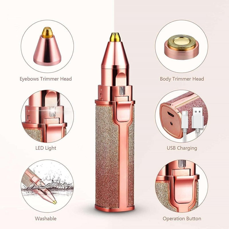Épilateur Rechargeable 2 en 1