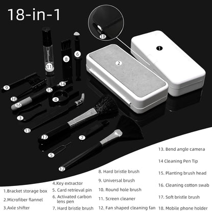 Kit De Nettoyage Multifonctionnel 18 En 1 Pour Électroniques