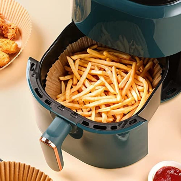 Pack de 100 Papiers de Cuisson Ronds pour Friteuse à Air de 16 cm