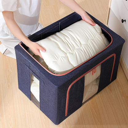 Boîte de Rangement Pliable pour Linge de Maison 66L (50 x 40 x 33 cm) Modèle 1