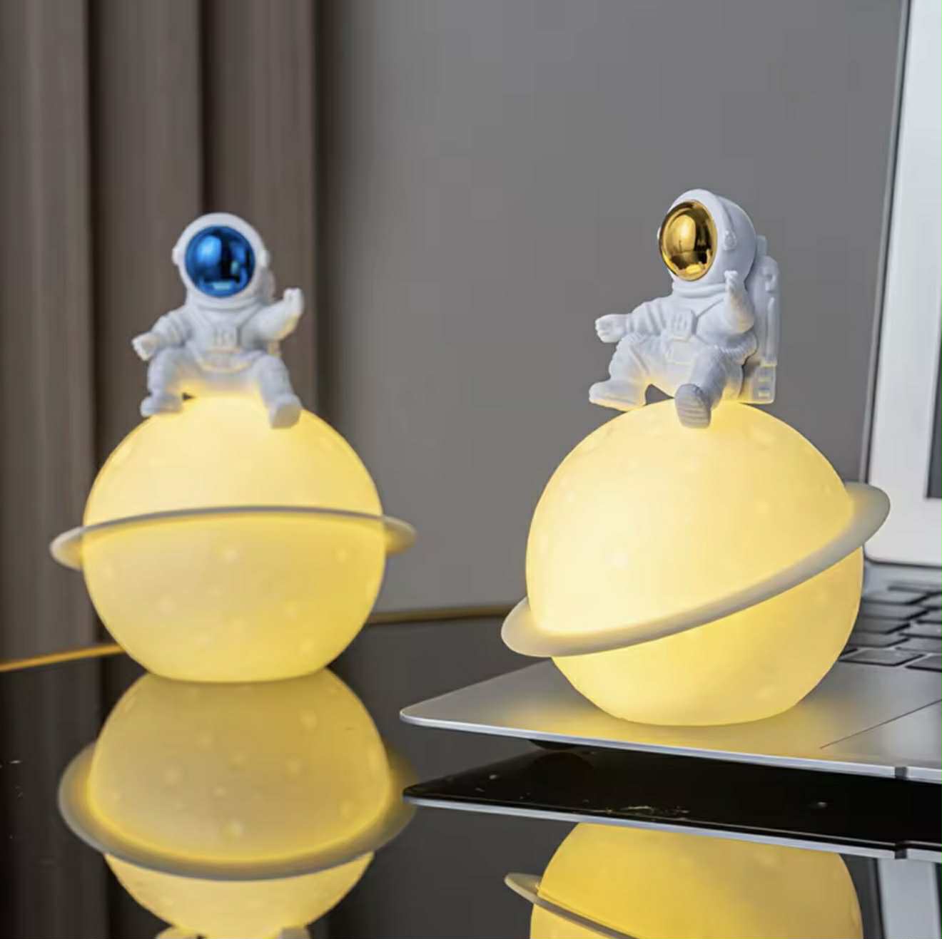 Lampe de table Portable sans Fil Motif MOON & Astronaute