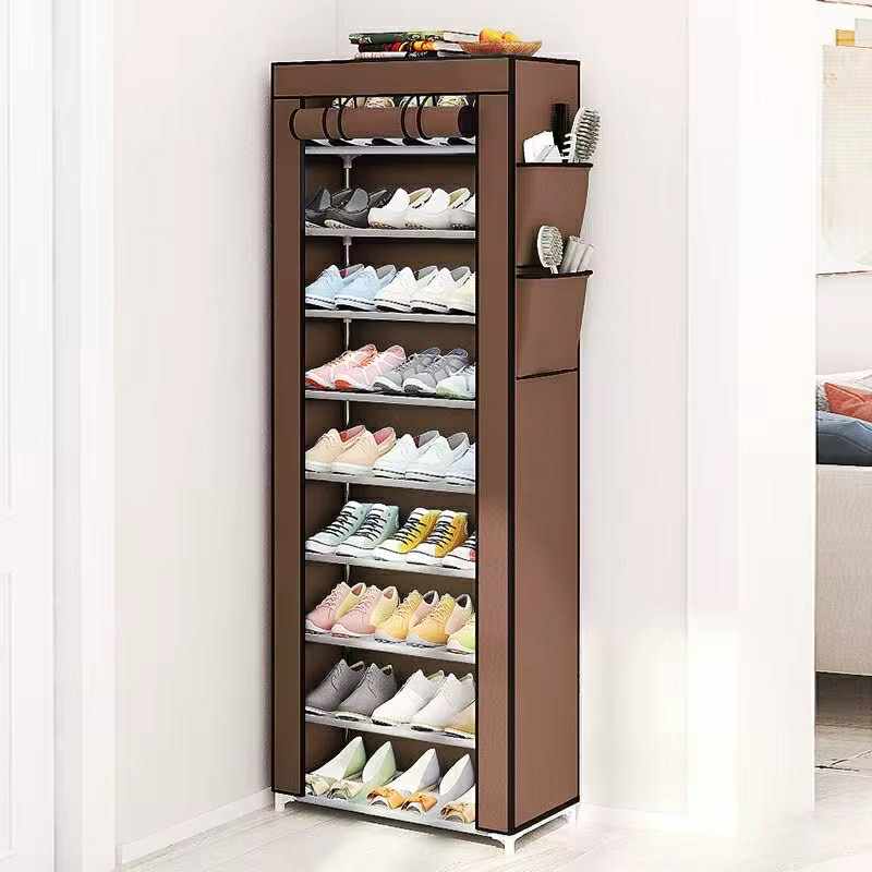 Étagère à Chaussures en Tissu à 9 Étages