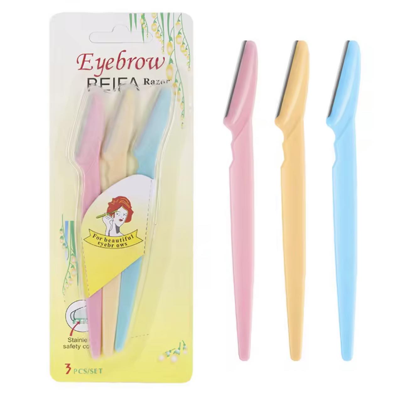 Lot de 3 Lames Pour Visage et Corps