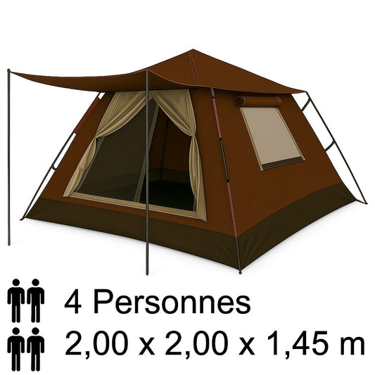 Tente Automatique Professionnel 4 Places 2m x 2m x 1,45 m