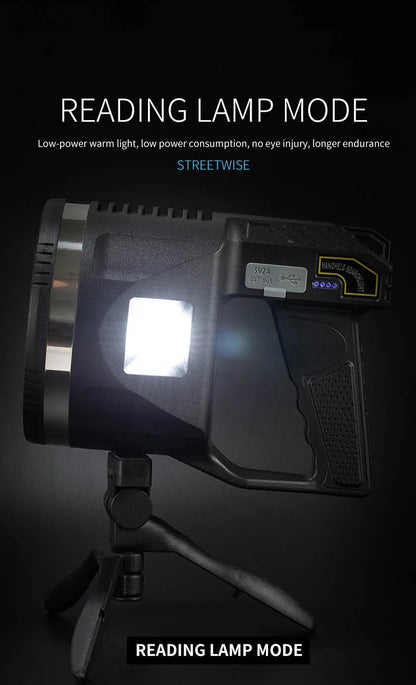 Projecteur LED Rechargeable W5174 6 Modes USB Type-C Trépied Inclus