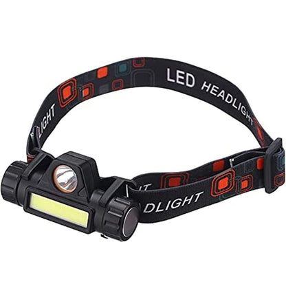 Lampe Frontale de Pêche LED Rechargeable 2 Modes USB