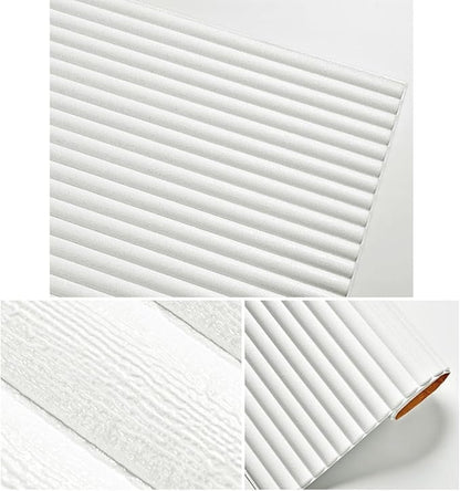 Pack de 10 Panneaux Muraux Adhésifs Blanc Anti-Humidité 3D 70 x 70 cm