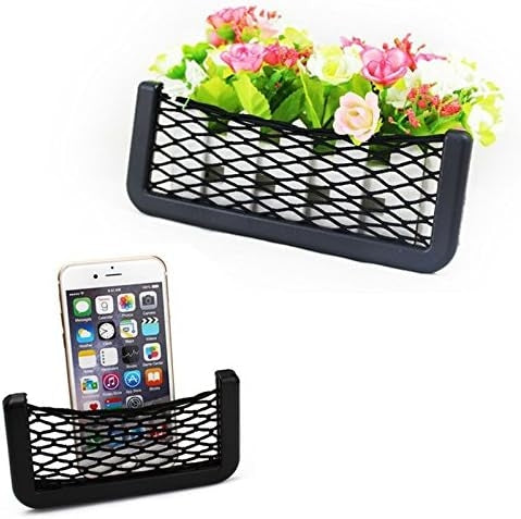 Pack de 2 Filets de Rangement Voiture Universels et Autocollants