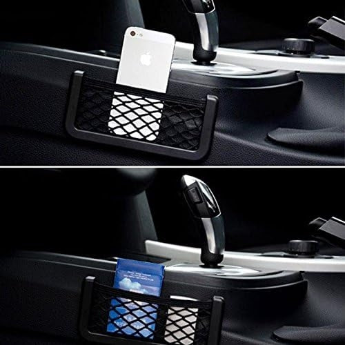 Pack de 2 Filets de Rangement Voiture Universels et Autocollants