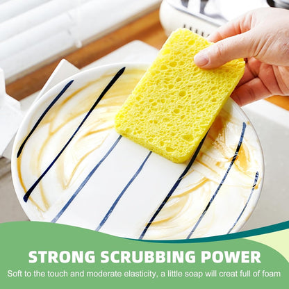 Pack de 5 Éponges Compressées Réutilisables En Cellulose – Couleurs Aléatoires