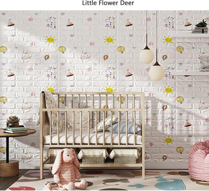 Pack de 10 Panneaux Muraux 3D Adhésifs Anti-Humidité – 77×70 cm – Motif Cute