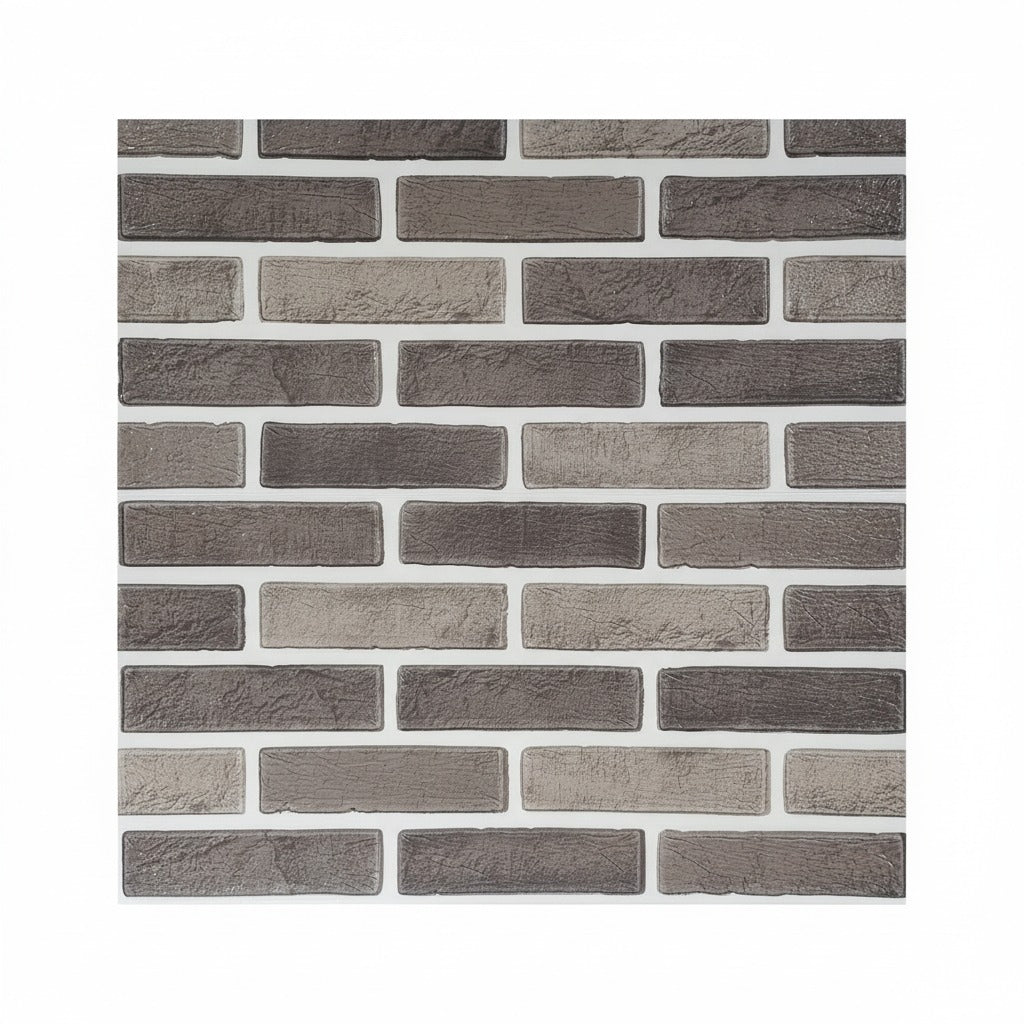 Pack de 10 Panneaux Muraux 3D Adhésifs – Motif Briques – 67 × 68 cm – Anti-Humidité
