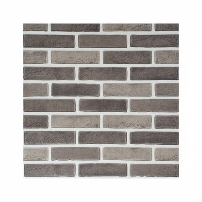 Pack de 10 Panneaux Muraux 3D Adhésifs – Motif Briques – 67 × 68 cm – Anti-Humidité